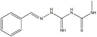N-[(2-benzylidenehydrazino)(imino)methyl]-N'-methylthiourea Struktur