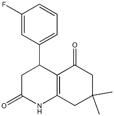 4-(3-fluorophenyl)-7,7-dimethyl-4,6,7,8-tetrahydro-2,5(1H,3H)-quinolinedione
