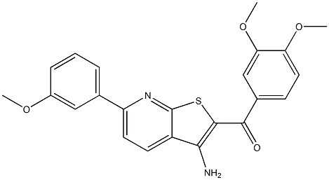 [3-amino-6-(3-methoxyphenyl)thieno[2,3-b]pyridin-2-yl](3,4-dimethoxyphenyl)methanone|