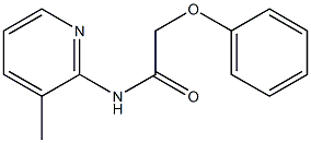 N-(3-methyl-2-pyridinyl)-2-phenoxyacetamide Structure