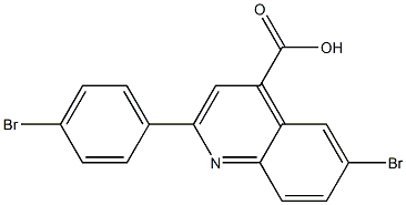 6-bromo-2-(4-bromophenyl)-4-quinolinecarboxylic acid Structure