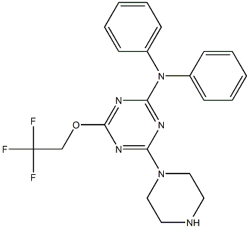 N,N-diphenyl-4-(1-piperazinyl)-6-(2,2,2-trifluoroethoxy)-1,3,5-triazin-2-amine