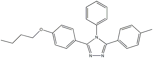 butyl 4-[5-(4-methylphenyl)-4-phenyl-4H-1,2,4-triazol-3-yl]phenyl ether Struktur