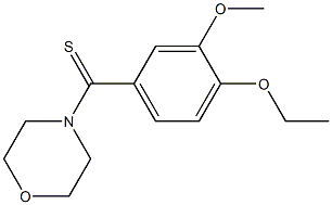 4-(4-ethoxy-3-methoxybenzothioyl)morpholine Struktur