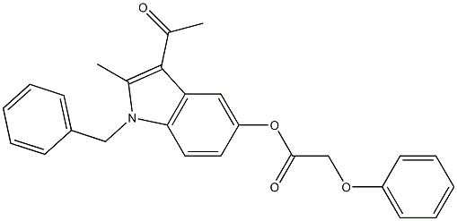 3-acetyl-1-benzyl-2-methyl-1H-indol-5-yl phenoxyacetate