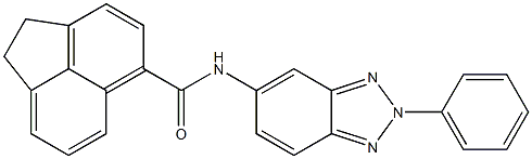 N-(2-phenyl-2H-1,2,3-benzotriazol-5-yl)-1,2-dihydro-5-acenaphthylenecarboxamide Structure