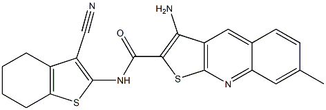 3-amino-N-(3-cyano-4,5,6,7-tetrahydro-1-benzothien-2-yl)-7-methylthieno[2,3-b]quinoline-2-carboxamide