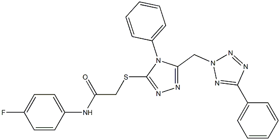 N-(4-fluorophenyl)-2-({4-phenyl-5-[(5-phenyl-2H-tetraazol-2-yl)methyl]-4H-1,2,4-triazol-3-yl}sulfanyl)acetamide