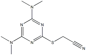 {[4,6-bis(dimethylamino)-1,3,5-triazin-2-yl]sulfanyl}acetonitrile
