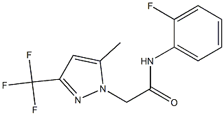 N-(2-fluorophenyl)-2-[5-methyl-3-(trifluoromethyl)-1H-pyrazol-1-yl]acetamide Structure