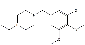 1-isopropyl-4-(3,4,5-trimethoxybenzyl)piperazine 结构式