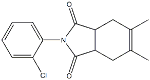 2-(2-chlorophenyl)-5,6-dimethyl-3a,4,7,7a-tetrahydro-1H-isoindole-1,3(2H)-dione 结构式