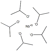 Niobium isopropoxide, 10% w/v in isopropanol/hexane (50:50), 99% (metals basis) Struktur