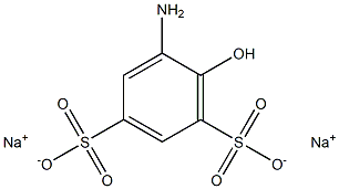 2-氨基苯酚-4,6-二磺酸钠盐,,结构式