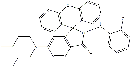 2-(2'-Chloroanilino)-6-dibutylaminofluorane Structure