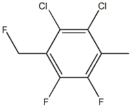 2,3-二氯-4-甲基三氟甲苯,,结构式