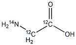 甘氨酸-12C2,14N 结构式