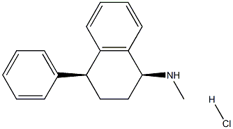 (+)-cis-4-phenyl-1,2,3,4-tetrahydro- N-methyl-1-naphthalenamine HCl