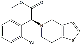 (alpha S)alpha-(2-Chlorophenyl)-6,7-dihydrothieno[3,2-C]pyridine-5(4H)-acetic acid methyl ester,,结构式