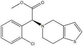 (alpha S)alpha-(2-Chlorophenyl)-6,7-dihydrothieno[3,2-C]pyridine-5(4H)-acetic acid methyl ester Struktur