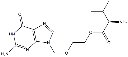 2-[(2-amino-6-oxo-1,6-dihydro-9H-purin-9-yl)methoxy]ethyl D-valinate.