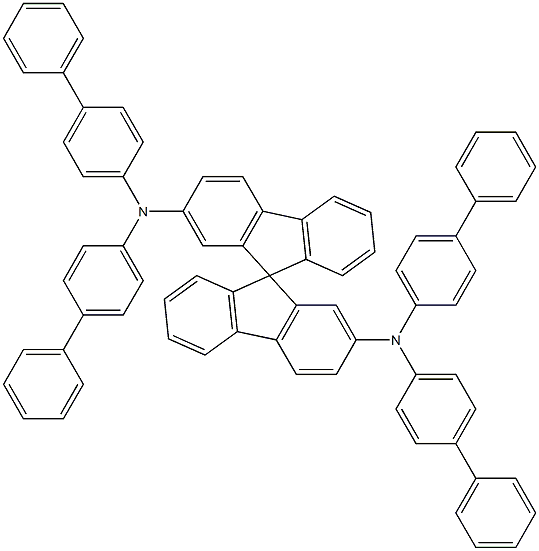 2,2'-Bis[N,N-bis(biphenyl-4-yl)amino]9,9-spiro-bifluorene Structure