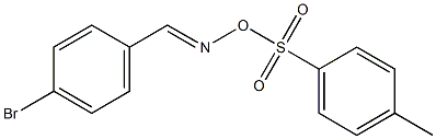 N-[(E)-(4-bromophenyl)methylidene]-N-{[(4-methylphenyl)sulfonyl]oxy}amine Struktur