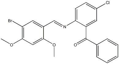 (2-{[(E)-(5-bromo-2,4-dimethoxyphenyl)methylidene]amino}-5-chlorophenyl)(phenyl)methanone