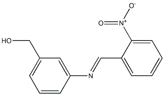 (3-{[(E)-(2-nitrophenyl)methylidene]amino}phenyl)methanol Struktur
