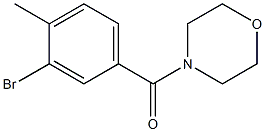 (3-bromo-4-methylphenyl)(4-morpholinyl)methanone Structure