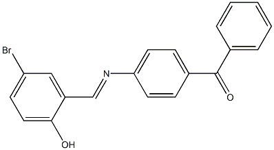 (4-{[(E)-(5-bromo-2-hydroxyphenyl)methylidene]amino}phenyl)(phenyl)methanone