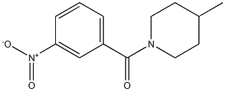 (4-methyl-1-piperidinyl)(3-nitrophenyl)methanone Struktur