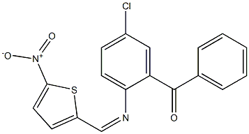  (5-chloro-2-{[(Z)-(5-nitro-2-thienyl)methylidene]amino}phenyl)(phenyl)methanone