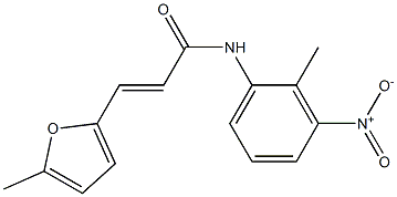 (E)-3-(5-methyl-2-furyl)-N-(2-methyl-3-nitrophenyl)-2-propenamide Structure