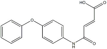 (E)-4-oxo-4-(4-phenoxyanilino)-2-butenoic acid 化学構造式