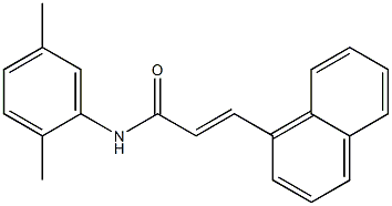 (E)-N-(2,5-dimethylphenyl)-3-(1-naphthyl)-2-propenamide 结构式