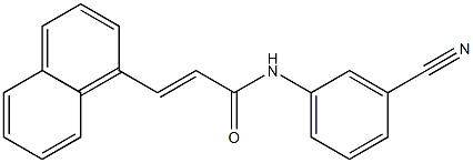 (E)-N-(3-cyanophenyl)-3-(1-naphthyl)-2-propenamide|