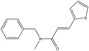 (E)-N-benzyl-N-methyl-3-(2-thienyl)-2-propenamide Struktur