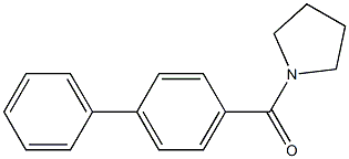 [1,1'-biphenyl]-4-yl(1-pyrrolidinyl)methanone Structure