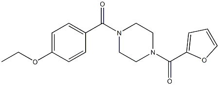 [4-(4-ethoxybenzoyl)-1-piperazinyl](2-furyl)methanone