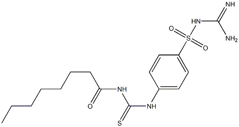 {[amino(imino)methyl]amino}(4-{[(octanoylamino)carbothioyl]amino}phenyl)dioxo-lambda~6~-sulfane