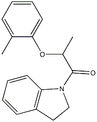 1-(2,3-dihydro-1H-indol-1-yl)-2-(2-methylphenoxy)-1-propanone