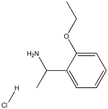 1-(2-ethoxyphenyl)-1-ethanamine hydrochloride 化学構造式