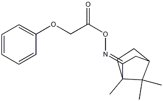 N-[(2-phenoxyacetyl)oxy]-N-(1,7,7-trimethylbicyclo[2.2.1]hept-2-ylidene)amine Structure