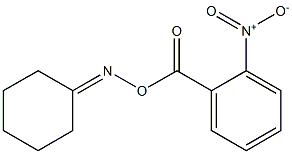 N-cyclohexylidene-N-[(2-nitrobenzoyl)oxy]amine Struktur