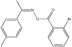 N-[(2-bromobenzoyl)oxy]-N-[(Z)-1-(4-methylphenyl)ethylidene]amine Struktur