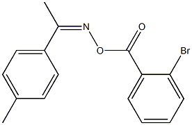 N-[(2-bromobenzoyl)oxy]-N-[(Z)-1-(4-methylphenyl)ethylidene]amine 化学構造式