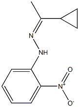 1-cyclopropyl-1-ethanone N-(2-nitrophenyl)hydrazone,,结构式