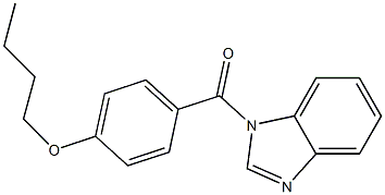 1H-benzimidazol-1-yl(4-butoxyphenyl)methanone Structure