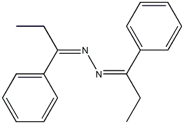 1-phenyl-1-propanone N-[(Z)-1-phenylpropylidene]hydrazone Struktur